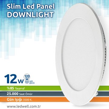 12watt-siva-alti-led-panel-downlight-gunisigi